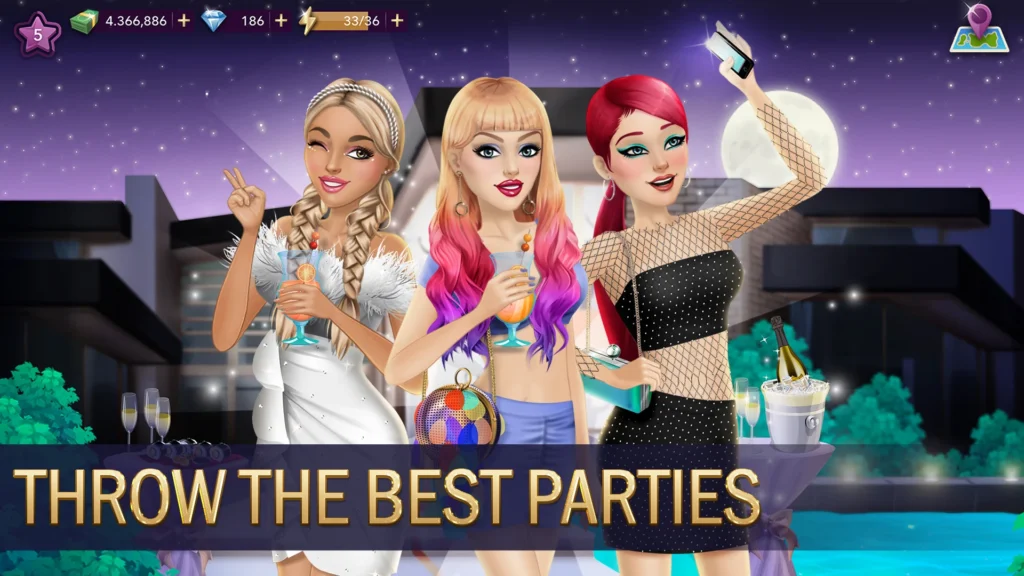 Hollywood Story MOD APK v12.12 (Unlimited Diamonds, Free Shopping) Hollywood Story MOD APK Unlimited Diamonds